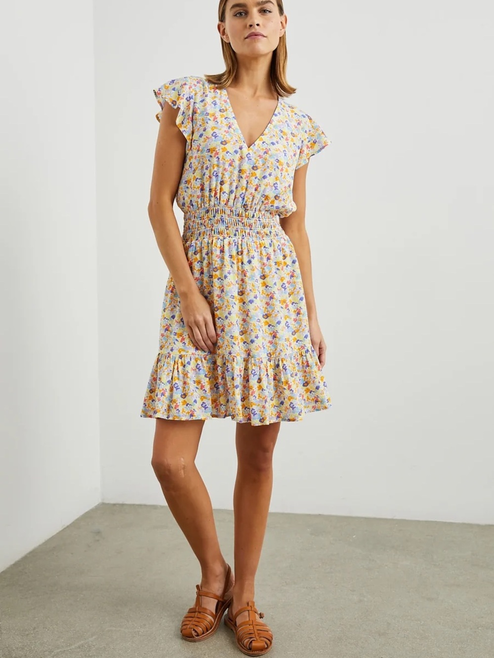 Rails Tara Dress in Papaya Flowers
